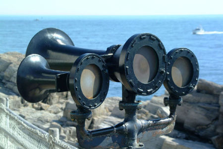 Fog Horn, Portland Head Lighthouse, Maine, USA