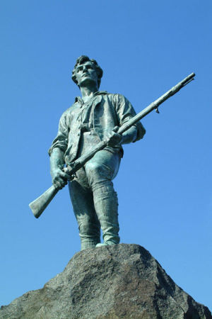 Minuteman Statue, Battle Green Square, Lexington, Massachuse