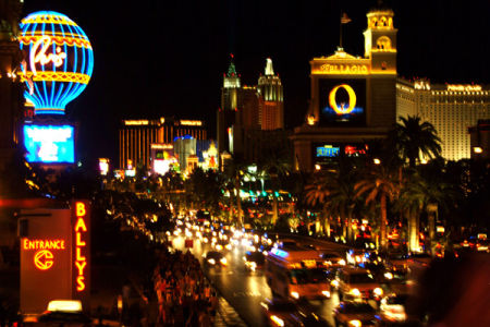 The Strip, Las Vegas At Night, Nevada, USA